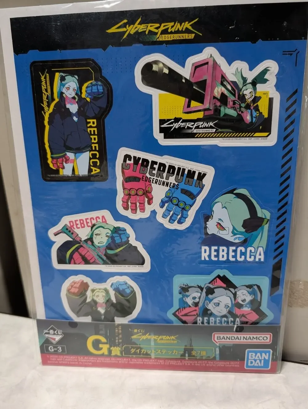Cyberpunk: Edgerunners Ichiban Kuji Sticker Sheet Brand New US Seller